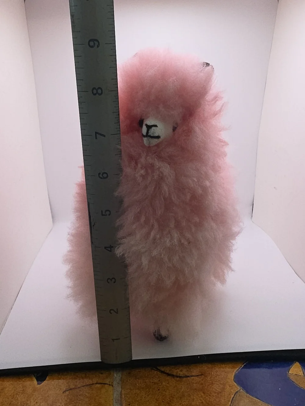 Plush Pink Artisanal Alpaca Plush Stuffed Toy